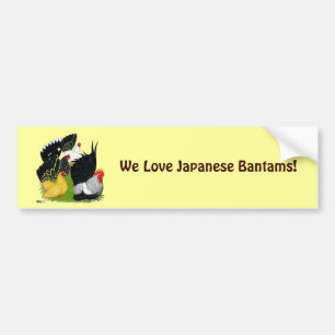 Japanese Bantam Quartet Bumper Sticker