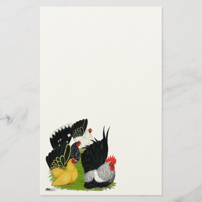 Japanese Bantam Quartet Stationery (Front)