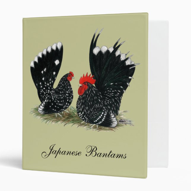 Japanese Bantams Mottled Binder (Front/Inside)