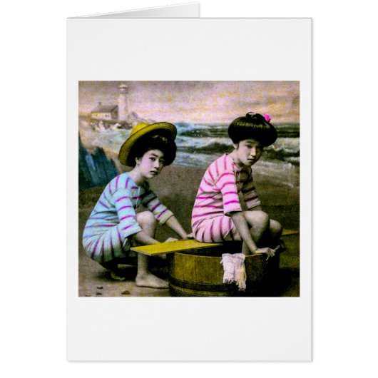 Japanese Bathing Beauties Vintage Beach Babes (Front)