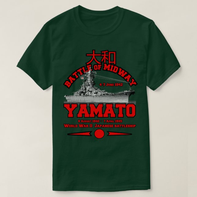 Japanese battleship YAMATO ww2 T-Shirt (Design Front)