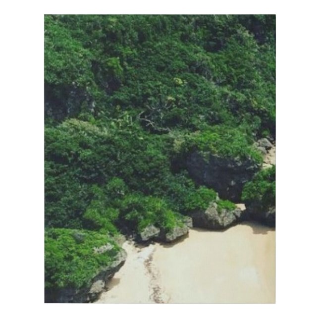 Japanese Beach Triptych (1 of 3) Faux Canvas Print (Front)