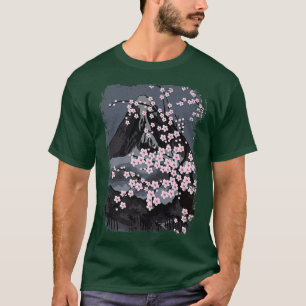 Japanese Beautiful Cherry Blossom, Sakura with Mou T-Shirt