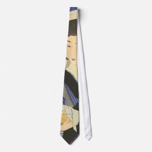 Japanese Beauty At the Bathouse Neck Tie (Front)