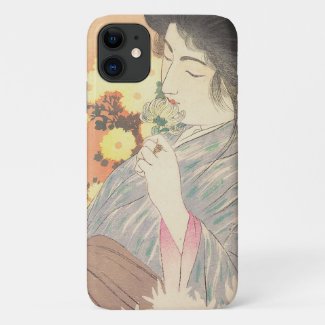 Japanese beauty with flower geisha maiko tattoo Case-Mate iPhone case