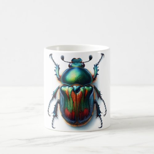 Japanese beetle IREF12609 _ Watercolor Coffee Mug