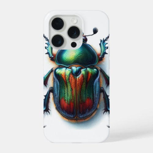 Japanese beetle IREF12609 _ Watercolor iPhone 15 Pro Case