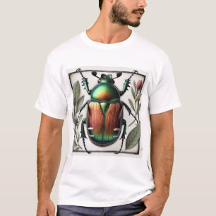 Japanese beetle painting 110924IREF232 - Watercolo T-Shirt