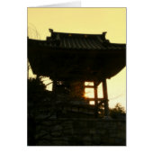 Japanese bell tower at sunset (Front)
