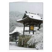 Japanese bell tower in snow (Front)