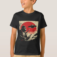 Japanese Bigfoot Samurai Ufo Vintage Sasquatch Men