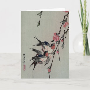 Japanese Birds Greeting Card