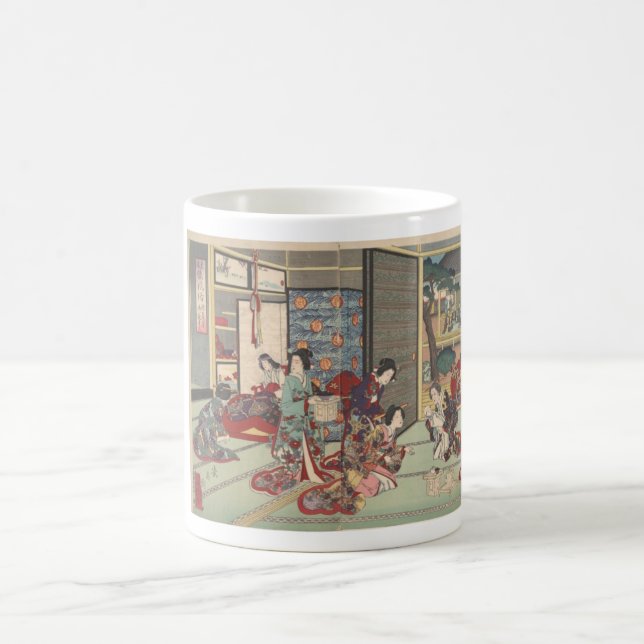 Japanese birth ceremony - mug (Center)