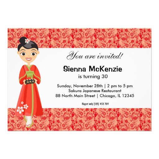 Japanese Party Invitations 5