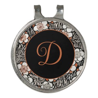 Japanese Black and Red Floral Pattern Personalized