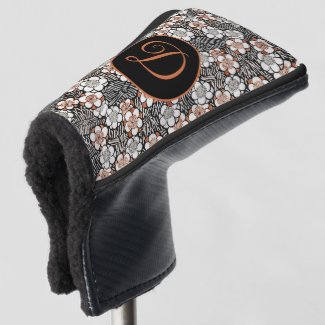 Japanese Black and Red Floral Pattern Personalized