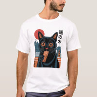 Japanese Black Cat with Candy Bar – Retro Manga-St