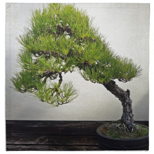 Japanese Black Pine Bonsai Cloth Napkin