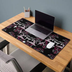 Japanese Blossom Print Home Decor Desk Mat