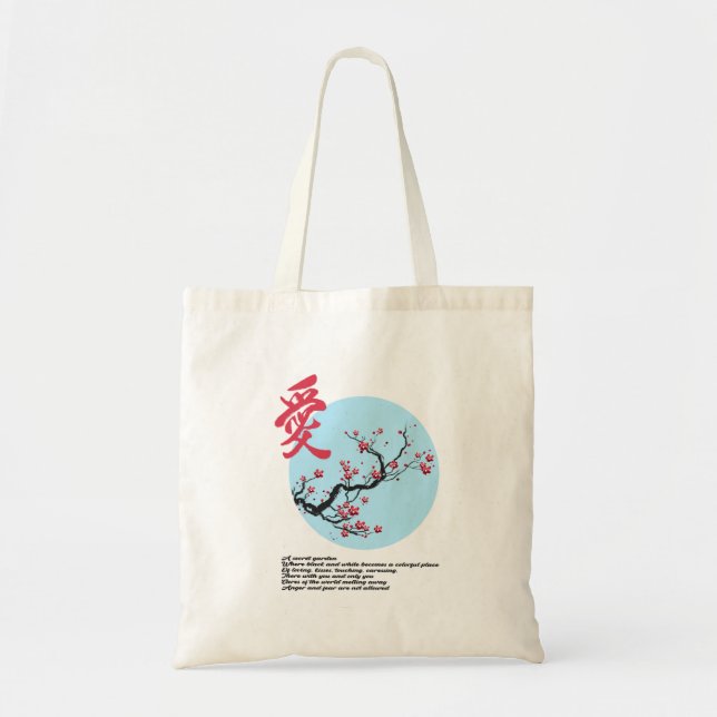 Japanese Blossom Sakura Tote Bag (Front)