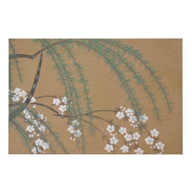 Japanese blossoms from Momoyogusa by Sekka (1909) Faux Canvas Print (Front)