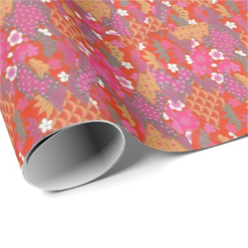 Japanese Blossoms No.6 Wrapping Paper by Youbeaut at Zazzle
