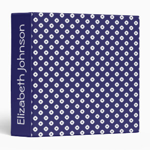 Japanese Blue 3 Ring Binder