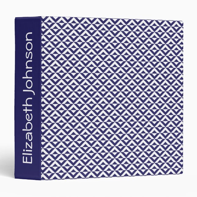 Japanese Blue 3 Ring Binder (Front/Spine)