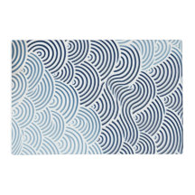 Japanese blue and white placements - two designs