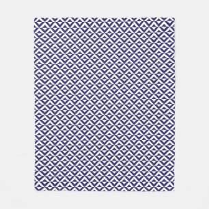 Japanese Blue Fleece Blanket