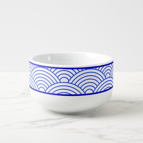 Japanese blue pattern Ramen bowl Soup mug