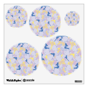 Japanese blue wall decal