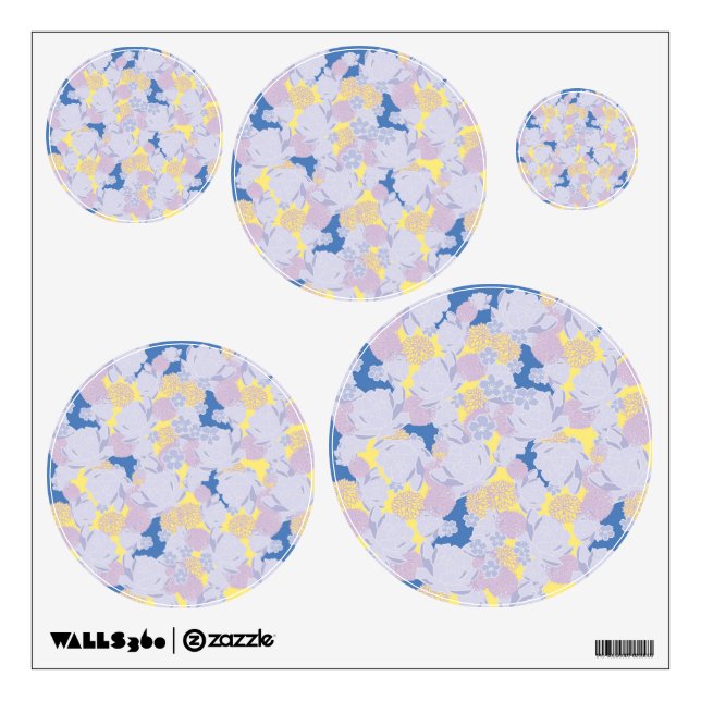 Japanese blue wall decal (Front)