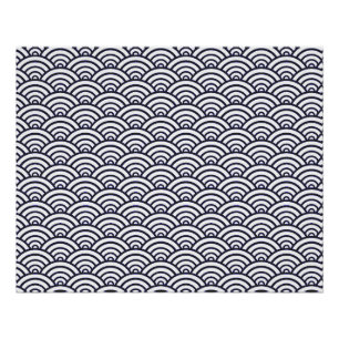Japanese Blue Waves Seigaiha Sea Poster