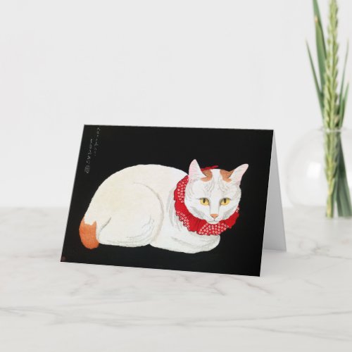 Japanese Bobtail Cat Shotei Card