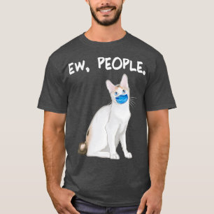Japanese Bobtail Ew People Funny Cat Wearing T-Shirt