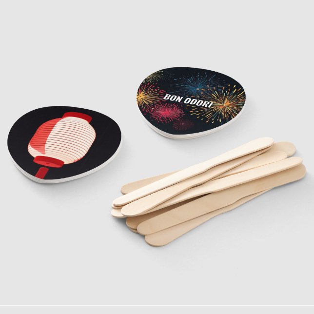 Japanese Bon Odori Festival Fans | Customizable (Non-assembled)