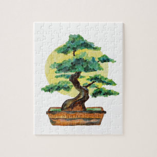 Japanese Bonsai Sunshine Jigsaw Puzzle