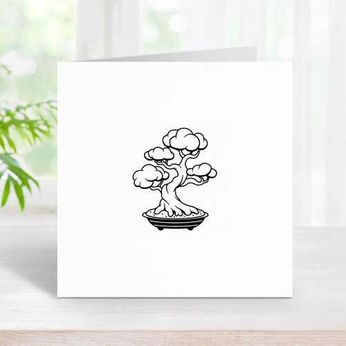 Japanese Bonsai Tree in a Tray 2 Rubber Stamp