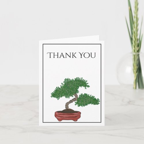 Japanese Bonsai Tree Wedding Card