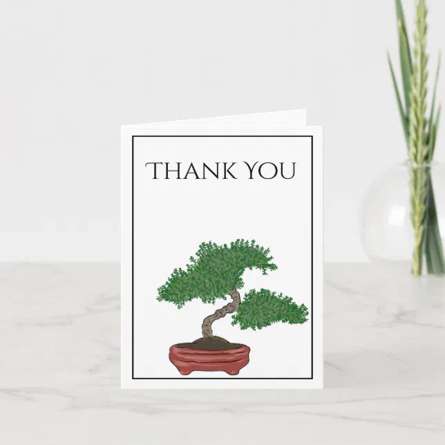 Japanese Bonsai Tree Wedding Card Zazzle