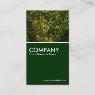 Japanese Branches 05 - Dark Green Business Card
