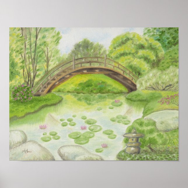 Japanese Bridge art print (Front)