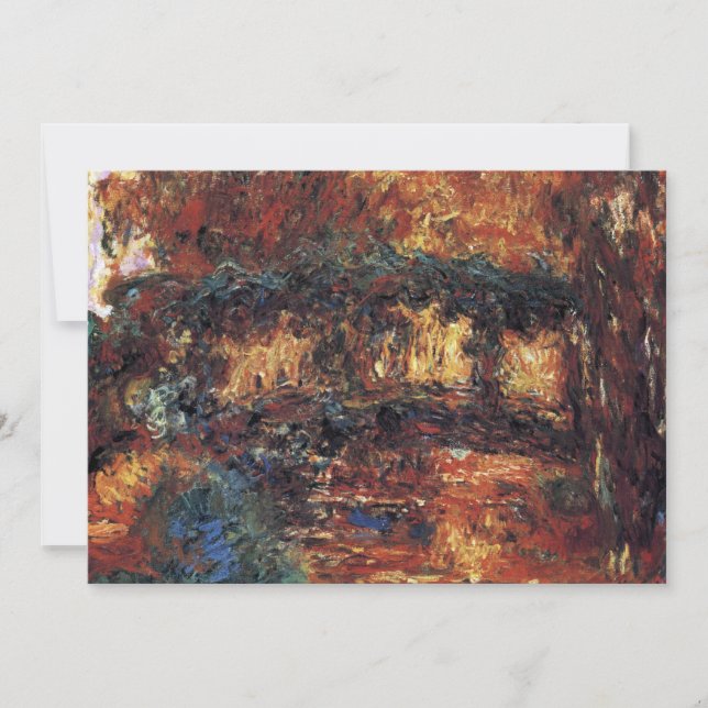 Japanese Bridge by Claude Monet, Vintage Fine Art (Front)