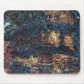 Japanese Bridge by Claude Monet, Vintage Fine Art Mouse Pad