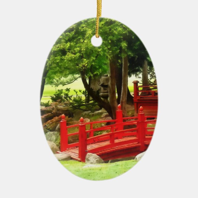 Japanese Bridge Ceramic Ornament (Front)