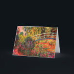 Japanese Bridge | Claude Monet Card<br><div class="desc">Japanese Bridge, also known as Water-Lily Pond (1900), from a series of oil paintings by French impressionist artist Claude Monet. Monet's Water Lilies series depict the flower garden at his home, and were the main focus of his work over the last 30 years of his life. Use the design tools...</div>