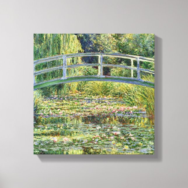 Japanese Bridge Claude Monet Fine Art Canvas Print (Front)