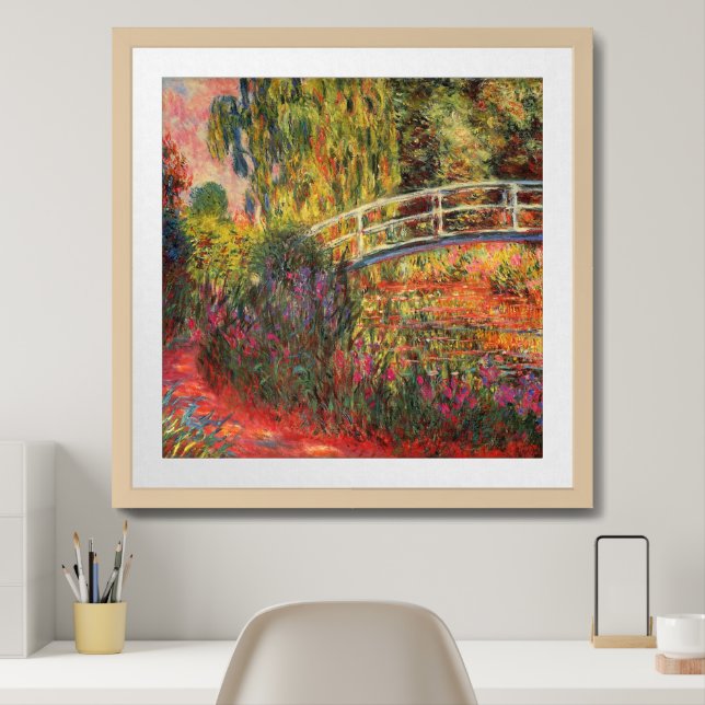 Japanese Bridge | Claude Monet Framed Art (Home Office)