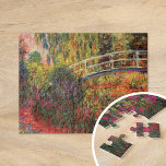 Japanese Bridge | Claude Monet Jigsaw Puzzle<br><div class="desc">Japanese Bridge, also known as Water-Lily Pond (1900), from a series of oil paintings by French impressionist artist Claude Monet. Monet's Water Lilies series depict the flower garden at his home, and were the main focus of his work over the last 30 years of his life. Use the design tools...</div>